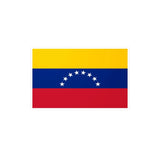 Autocollant drapeau venezuela rectangulaire en pvc résistant