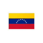Autocollant drapeau venezuela rectangulaire en pvc résistant