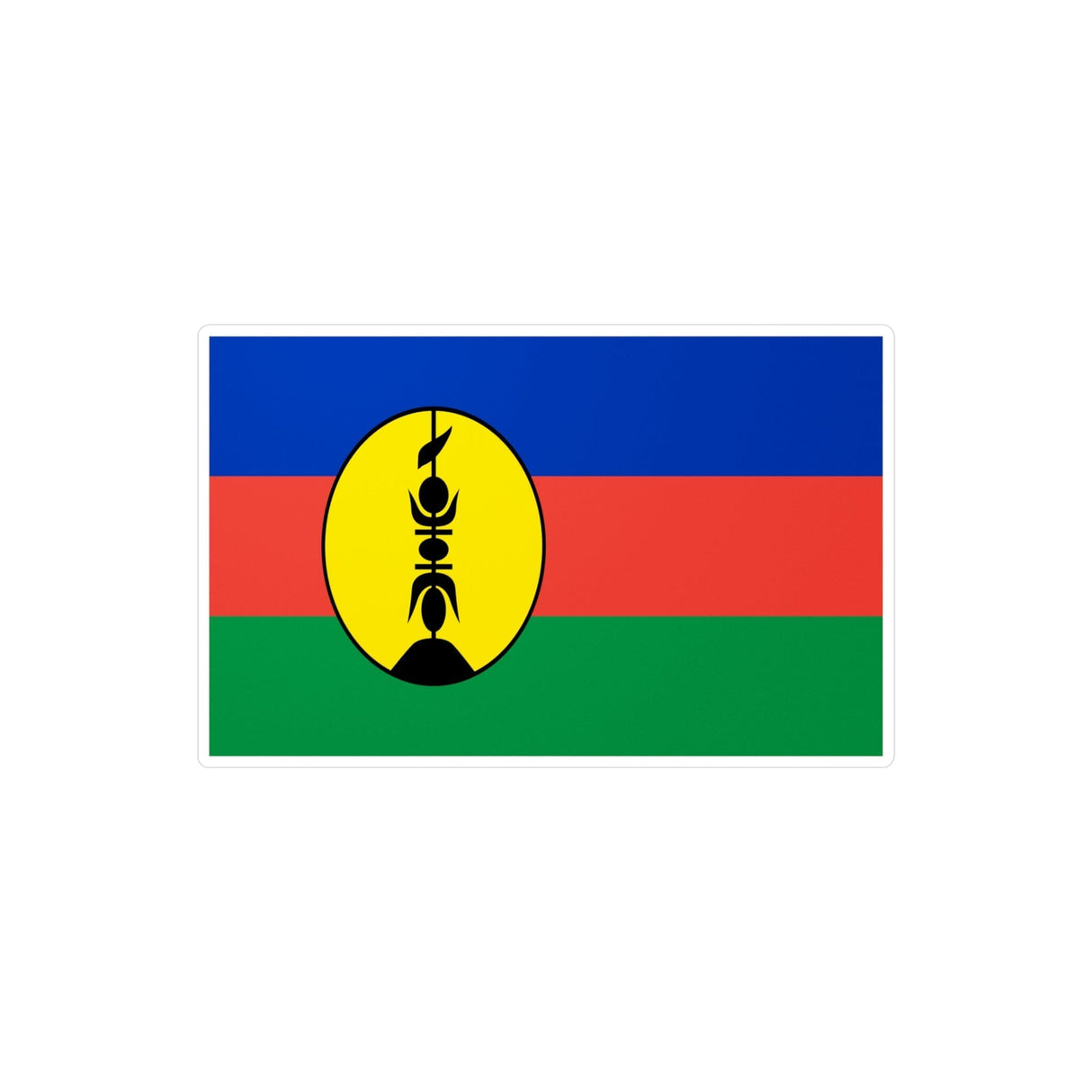 New Caledonia Flags sticker in several sizes - Pixelforma