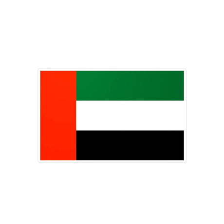 Autocollant émirats arabes unis rectangle pvc résistant