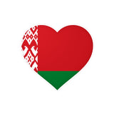 Heart Sticker Flag of Belarus in several sizes - Pixelforma