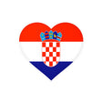 Croatia Flag Heart Sticker in Multiple Sizes - Pixelforma