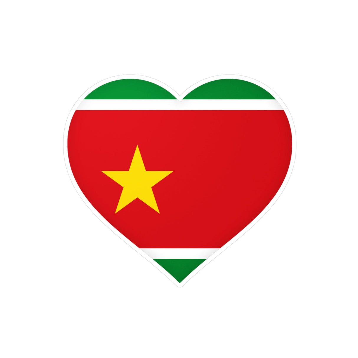 Guadeloupe Flag Heart Sticker in Several Sizes - Pixelforma