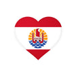 French Polynesia Flag Heart Sticker in Multiple Sizes - Pixelforma