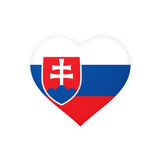 Slovak Flag Heart Sticker in Multiple Sizes - Pixelforma
