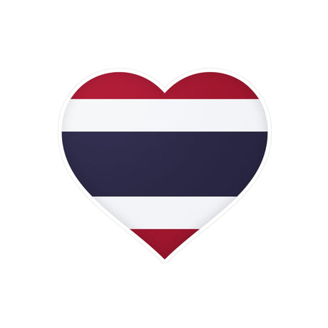 Flag of Thailand Heart Sticker in Multiple Sizes - Pixelforma