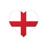 England Flag Heart Sticker in Multiple Sizes - Pixelforma