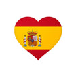Flag of Spain Heart Sticker in Multiple Sizes - Pixelforma