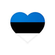 Estonia Flag Heart Sticker in Multiple Sizes - Pixelforma