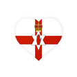 Northern Ireland Flag Heart Sticker in Multiple Sizes - Pixelforma