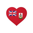 Bermuda Flag Heart Sticker in Multiple Sizes - Pixelforma