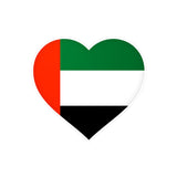 United Arab Emirates Flag Heart Sticker in Multiple Sizes - Pixelforma