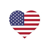 U.S. Flag Heart Sticker in Multiple Sizes - Pixelforma