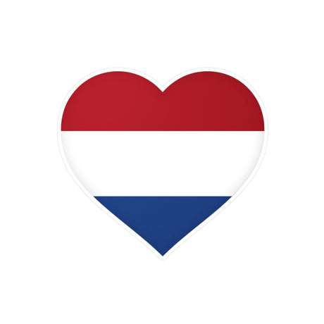 Flag of the Netherlands Heart Sticker in Various Sizes - Pixelforma