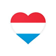 Luxembourg Flag heart sticker in several sizes - Pixelforma