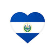 Flag of El Salvador Heart Sticker in Multiple Sizes - Pixelforma
