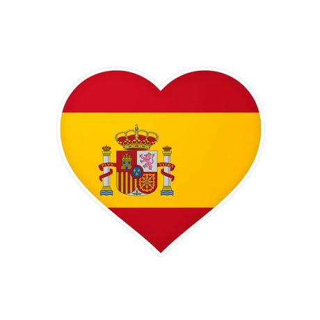 Autocollant espagne cœur en pvc personnalisation autocollante
