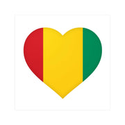 Autocollant guinée forme cœur pvc résistant personnalisation