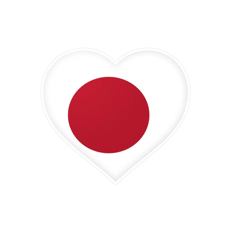Autocollant japon forme cœur pvc résistant décoratif