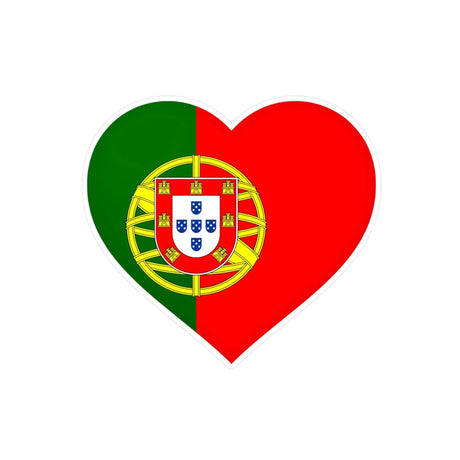 Autocollant portugal cœur pvc résistant personnalisation