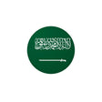 Autocollant rond arabie saoudite pvc adhésif décoratif
