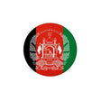 Autocollant rond drapeau afghanistan pvc résistant