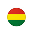 Autocollant rond drapeau bolivie en pvc résistant