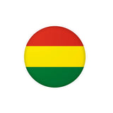 Autocollant rond drapeau bolivie en pvc résistant
