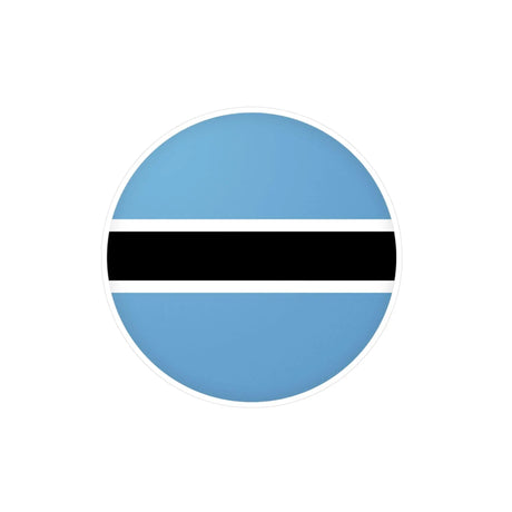 Autocollant rond drapeau botswana en pvc résistant