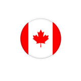 Autocollant rond drapeau canada pvc résistant décoratif