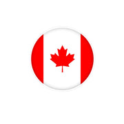 Autocollant rond drapeau canada pvc résistant décoratif