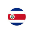 Autocollant rond drapeau costa rica en pvc durable et décoratif