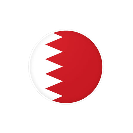 Bahrain Flag Round Sticker in Multiple Sizes - Pixelforma