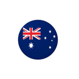 Autocollant rond Drapeau de l'Australie en plusieurs tailles - Pixelforma