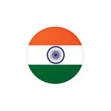 Autocollant rond Drapeau de l'Inde en plusieurs tailles - Pixelforma