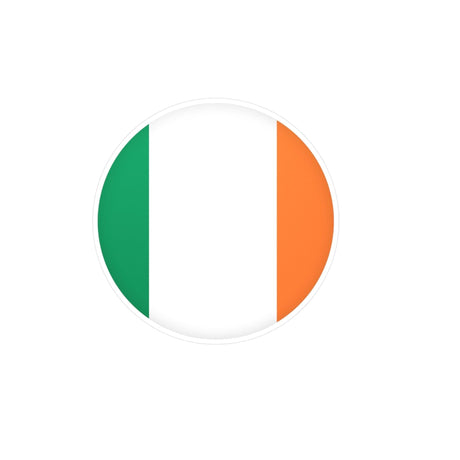 Autocollant rond Drapeau de l'Irlande en plusieurs tailles - Pixelforma