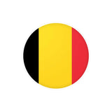 Autocollant rond Drapeau de la Belgique en plusieurs tailles - Pixelforma 