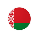 Round Sticker Flag of Belarus in several sizes - Pixelforma