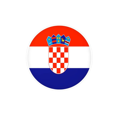 Autocollant rond Drapeau de la Croatie en plusieurs tailles - Pixelforma 