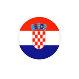 Croatia Flag Round Sticker in Various Sizes - Pixelforma