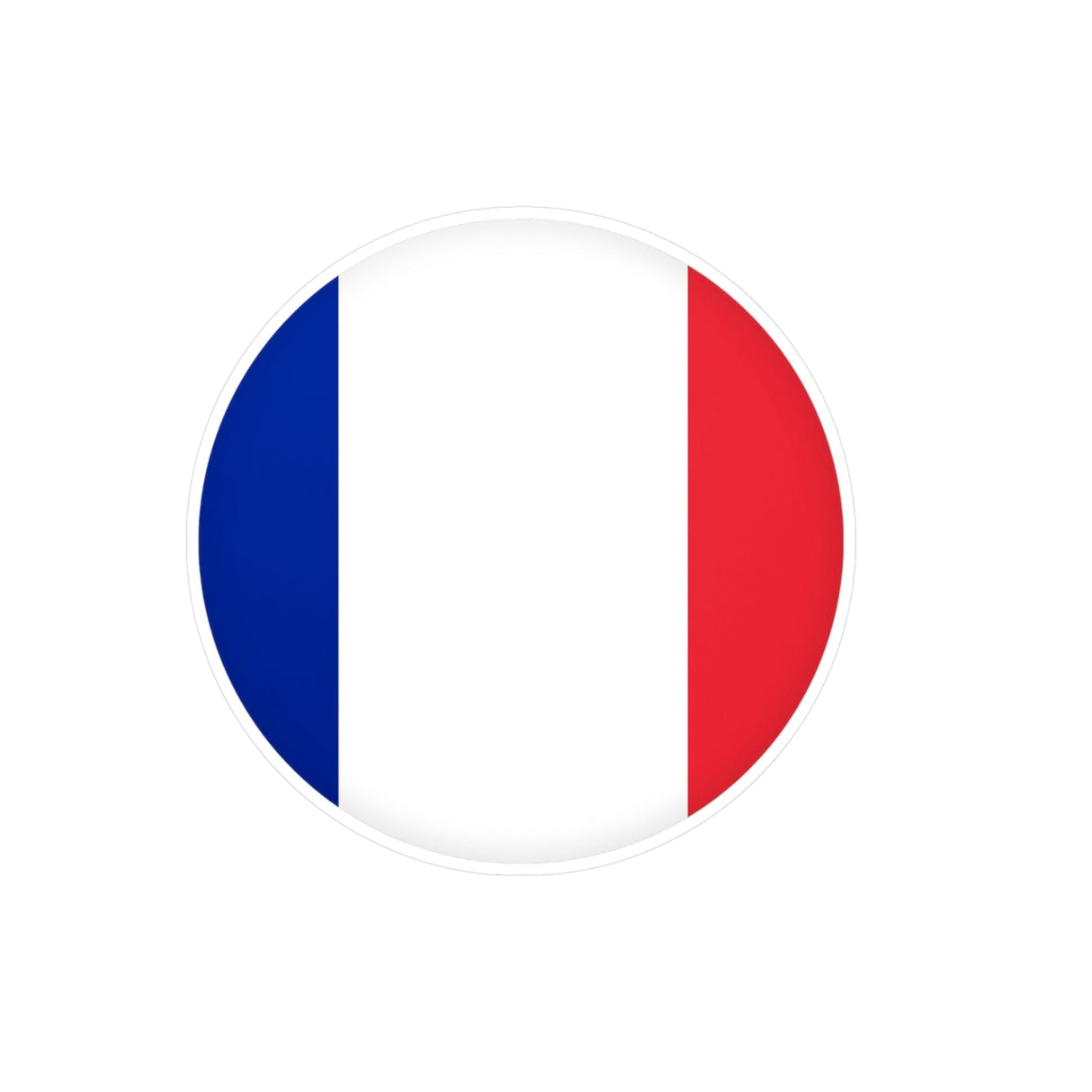 Round sticker Flag of France in several sizes - Pixelforma