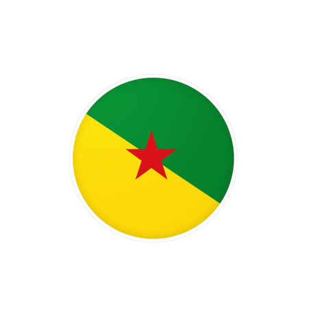 Guyana Flag Round Sticker in Multiple Sizes - Pixelforma