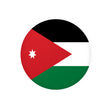 Jordan Flag Round Sticker Jordan Flag in Multiple Sizes - Pixelforma