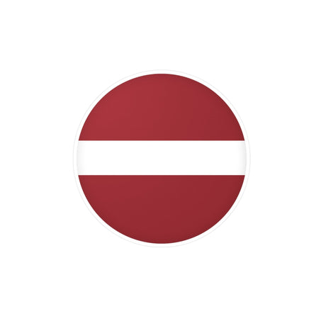 Latvia Flag Round Sticker in Various Sizes - Pixelforma