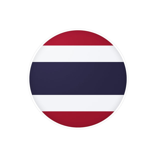 Thailand Flag Round Sticker in Multiple Sizes - Pixelforma