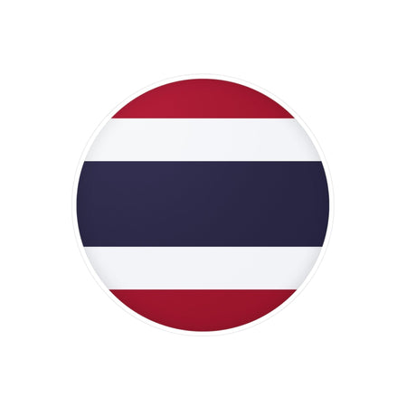 Autocollant rond Drapeau de la Thaïlande en plusieurs tailles - Pixelforma