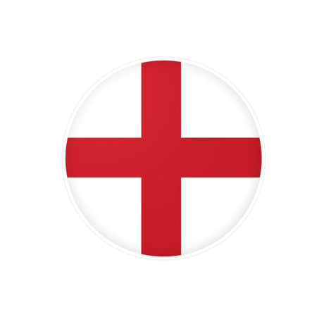 England Flag Round Sticker in Multiple Sizes - Pixelforma