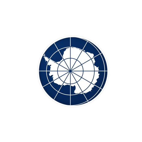 Autocollant rond Drapeau de l'Antarctique en plusieurs tailles - Pixelforma 