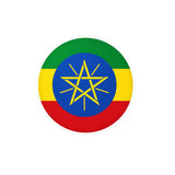 Ethiopia Flag Round Sticker in Multiple Sizes - Pixelforma