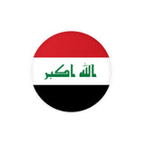 Iraq Flag Round Sticker Round Sticker in Multiple Sizes - Pixelforma